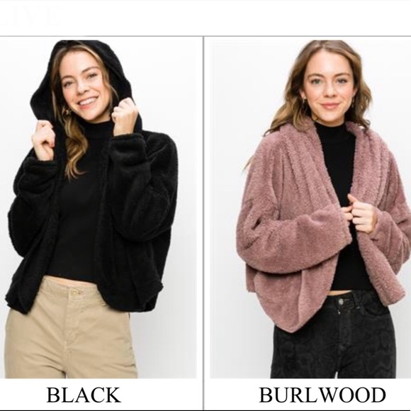 FAUX FUR HOODIE JACKET - Picture 6 of 7